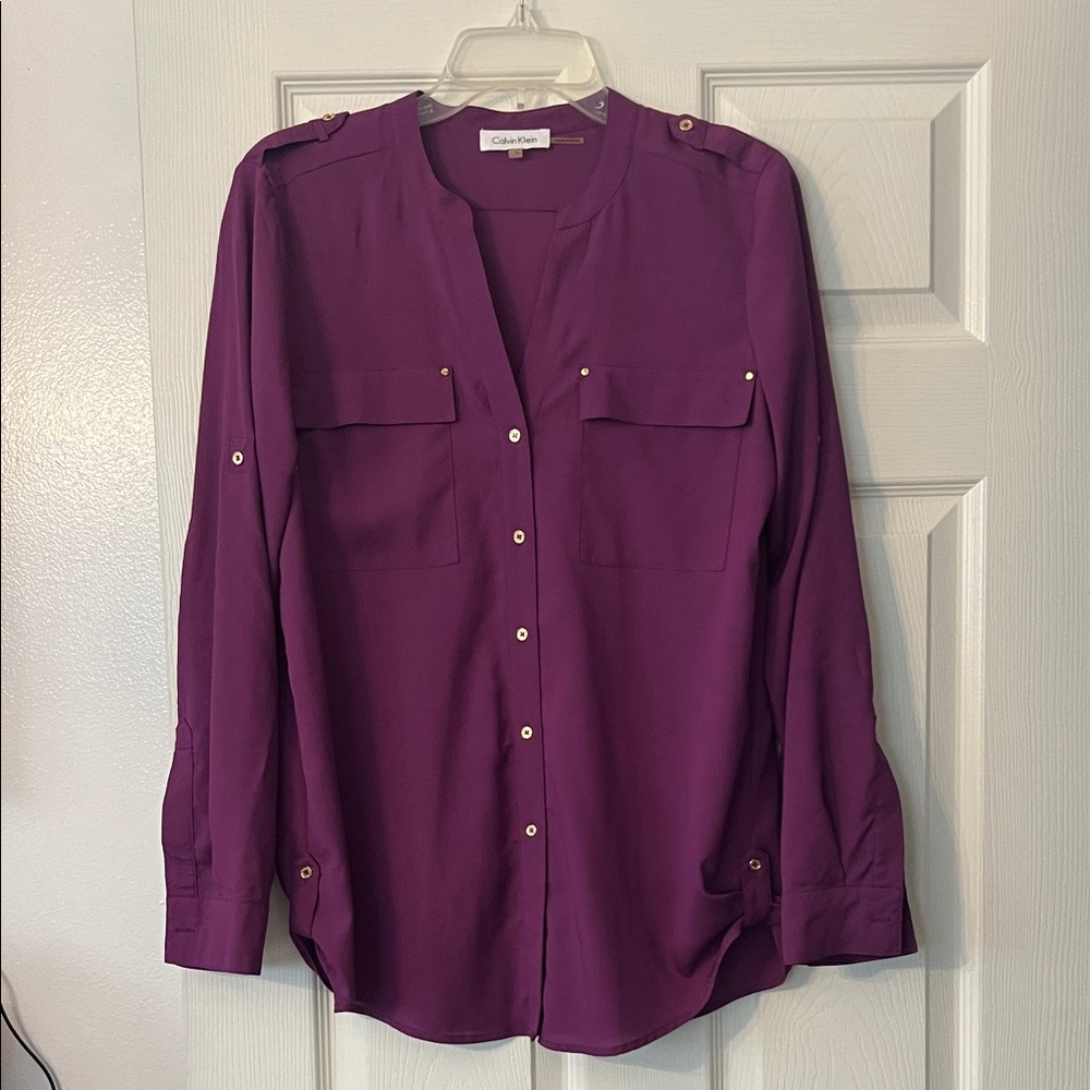 Calvin Klein Deep Purple Blouse